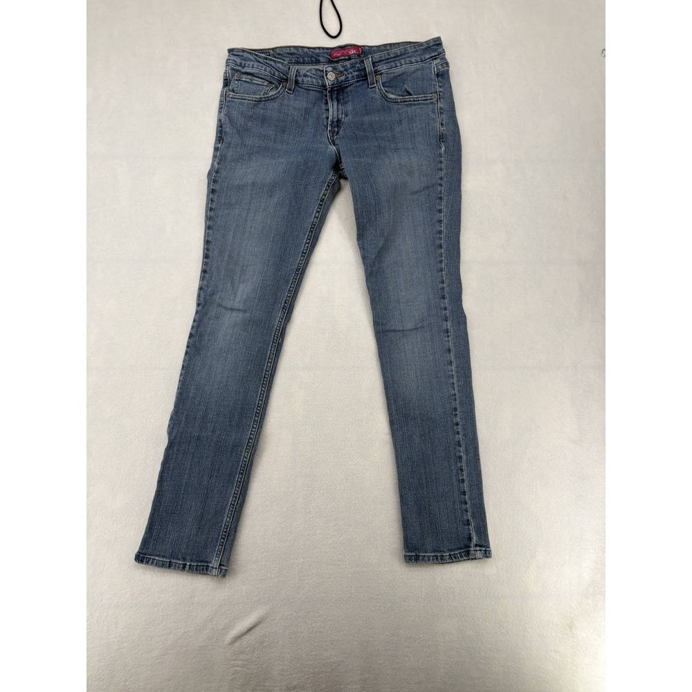 Levis 524 Too Superlow Skinny Stretch Jeans Blue Womens Size 11M